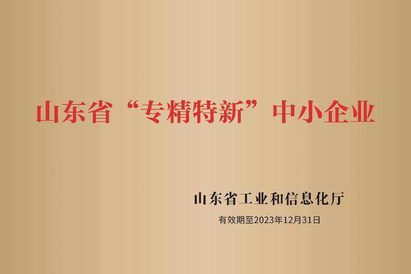 普仁儀器榮獲“山東省“專精特新”中小企業(yè)”